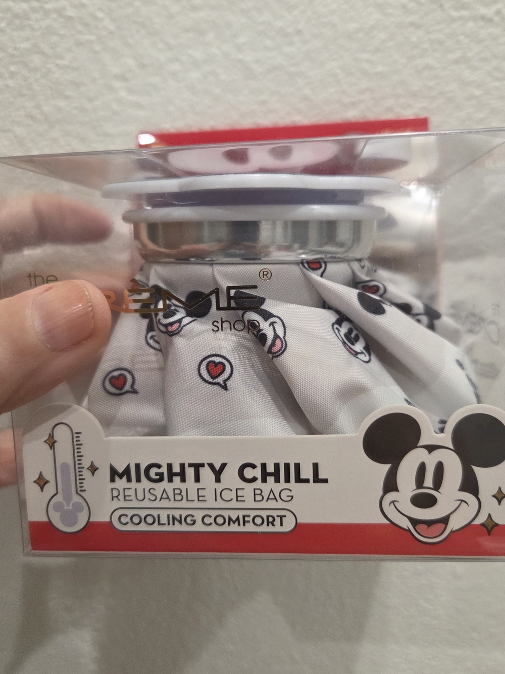 Disney Mighty Chill Reusable Ice Bag - White with Mickey Heart Print (2 Pack)